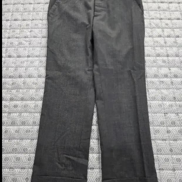 톰브라운 삼색탭 그레이 울 슬렉스 사이즈 1