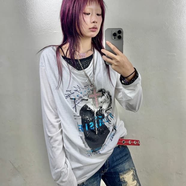 드레이프레이어드 디테일 롱슬리브