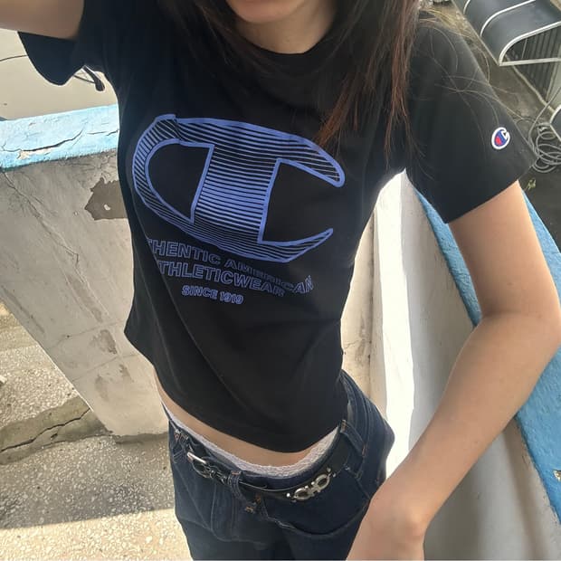 vintage champion baby tee