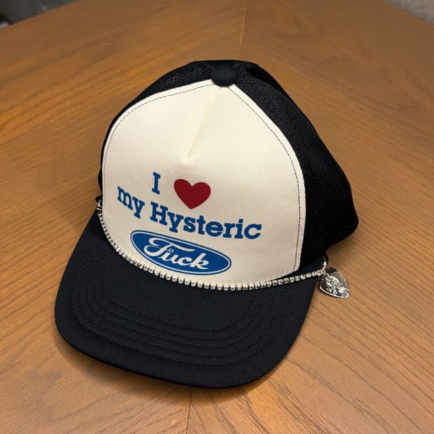 [2컬러/미개봉새상품]  히스테릭글래머 체인 모자 트러커