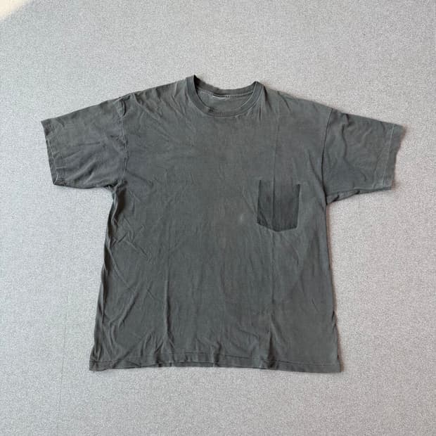 90s Vintage Faded Ghost Pocket Tee