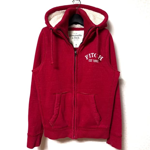 🔥아베크롬비 보아털 레드 후드집업🔥