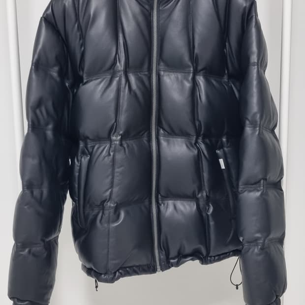 페치선데이 레더 폴리쉬 구스 챌린저 자켓 블랙 XL사이즈