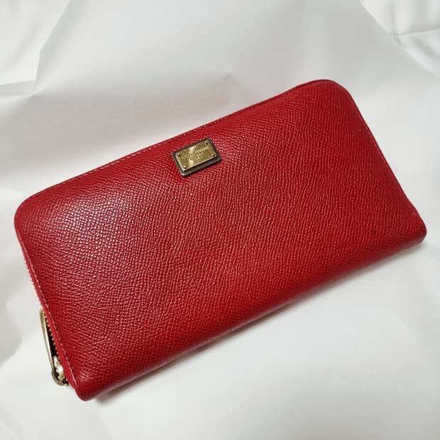 돌체앤가바나 레드 장지갑 / 상태 자연스러운 사용감 외 아주 깨끗