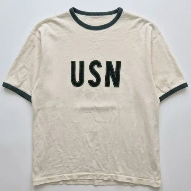 네이머클로딩 USN 링거 반팔티 라지