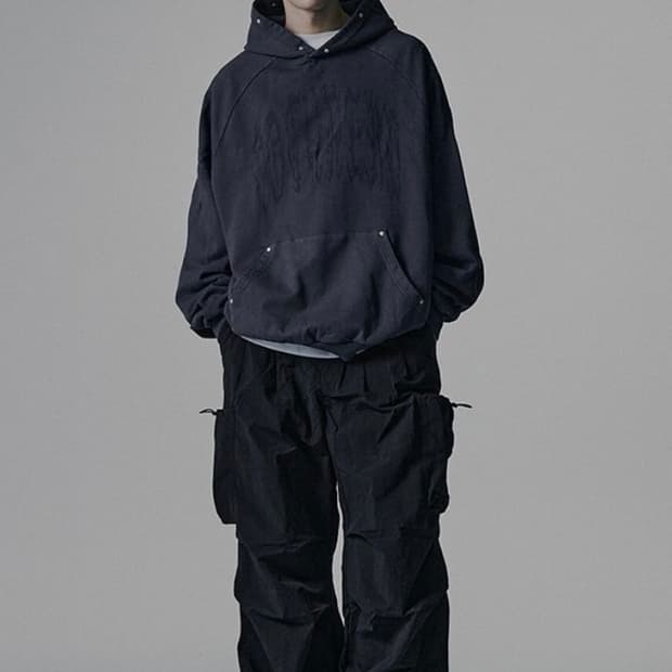 낫포너드 나일론 빅포켓 파라슈트 팬츠 (L)