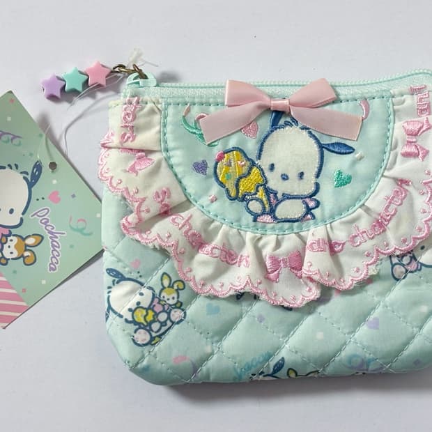 (고전/희귀) 2017 산리오 포차코 아이스크림 미니 레이스 파우치 판매