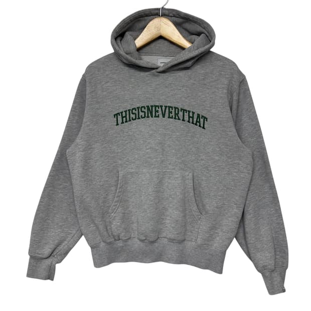 디스이즈네버댓 자수로고 후드티