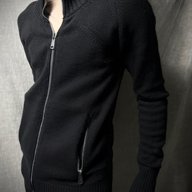Dior Homme 06AW High Neck Knit Zip Up 
