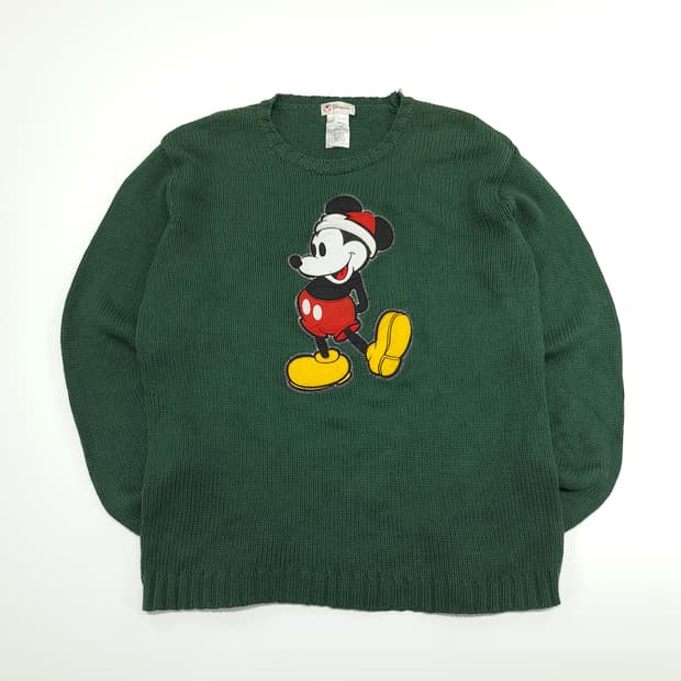 CN897 L 디즈니스토어 미키 마우스 니트 스웨터