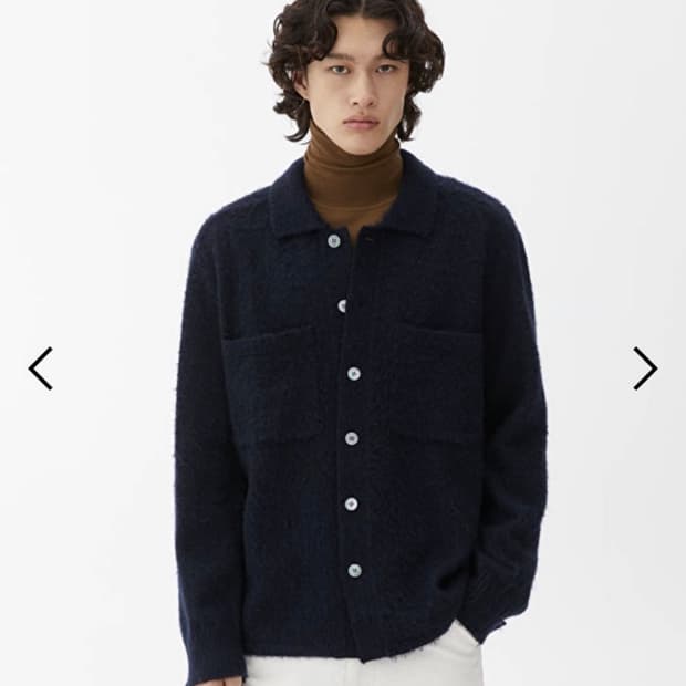 아르켓 부클 울 가디건