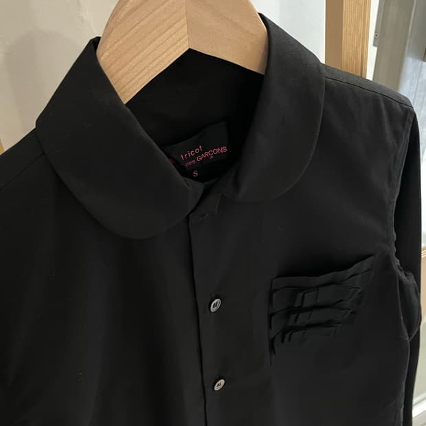 꼼데가르송 트리콧 리본 셔츠