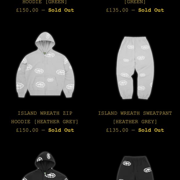 구매글) 코르테이즈 아일랜드 후드 셋업 구매합니다