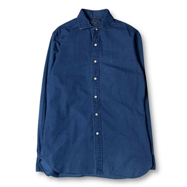 폴로랄프로렌 중청 코튼 슬림핏 긴팔 셔츠