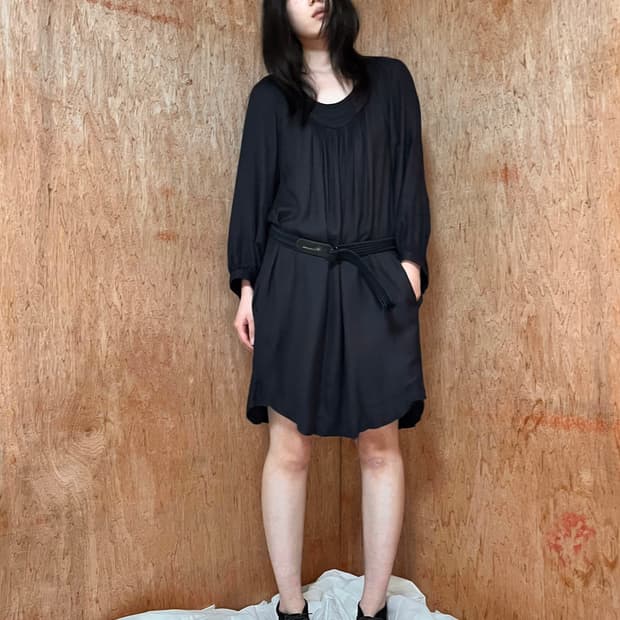 이자벨마랑 에뚜왈 벨티드 드레이프 드레스