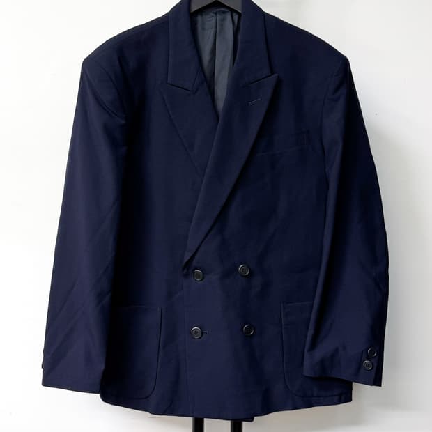 요지 야마모토 더블 브레스티드 블레이저