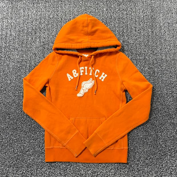 빈티지9. 아베크롬비 라이트오렌지 기모 후드티