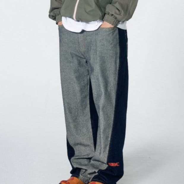 SCULPTOR [Reverse Block Denim Pants]