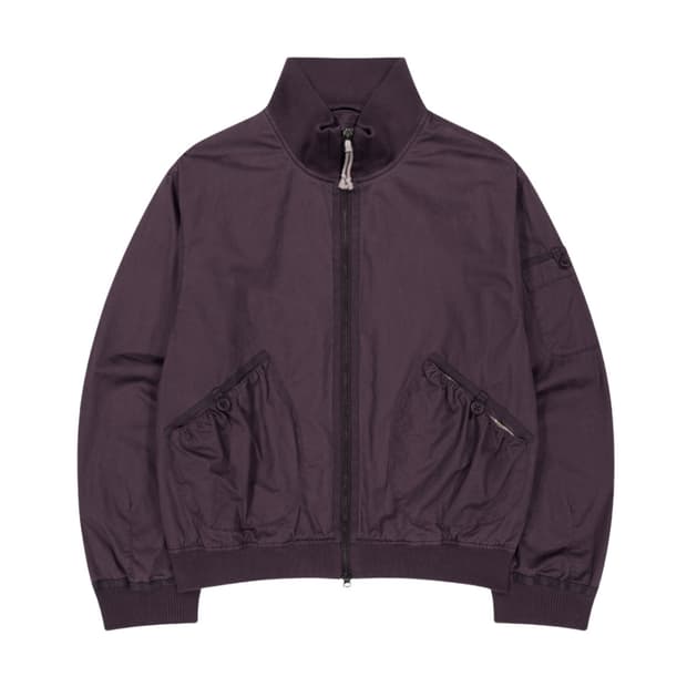 (2) 코이세이오 더스티 코튼 봄버 자켓 퍼플