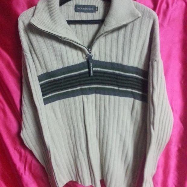 로가디스 남성 반집업 모100% 니트 100