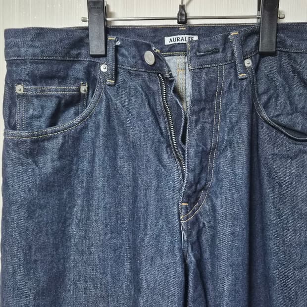 [32]오라리 하드 트위스트 5p 와이드 데님