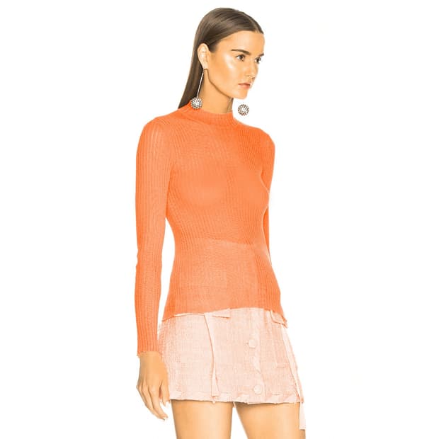 MSGM 골지 니트 탑