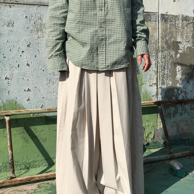 니코앤드 크림 와이드 팬츠 