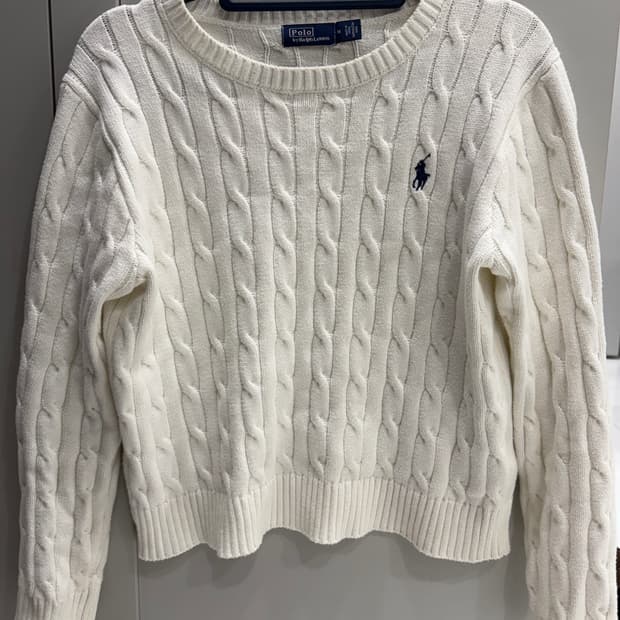폴로 화이트 니트