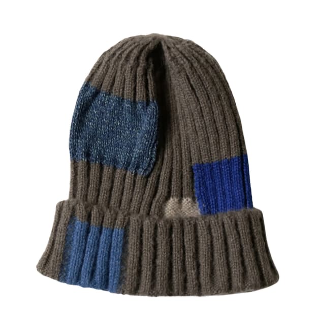 캐피탈 5G 울 츠기하기 니트캡 그레이