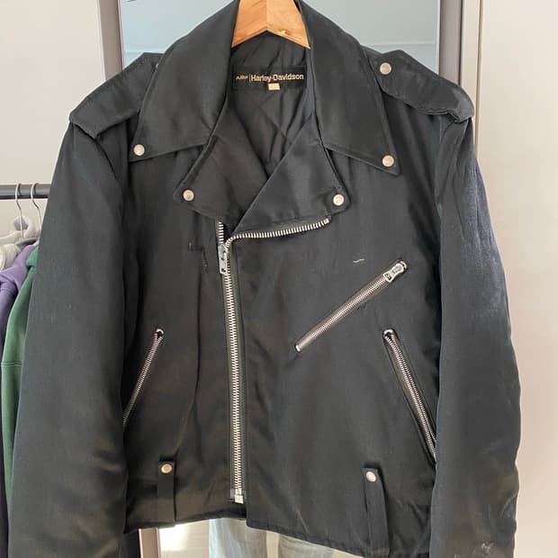 70s 할리데이비슨 나일론 모터사이클 자켓