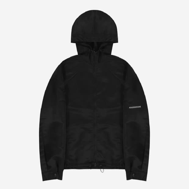 M) 준느 j41 나일론 숄더 바람막이 윈드브레이커 자켓 블랙