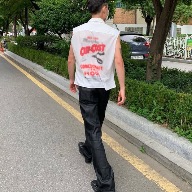 [48]아워레가시 컷코스트 슬리브리스 셔츠