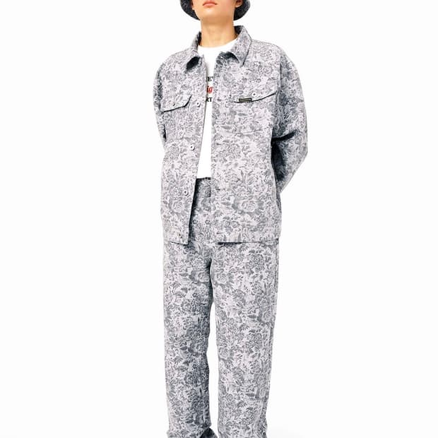 디스이즈네버댓 플로랄 자켓 셋업 M size