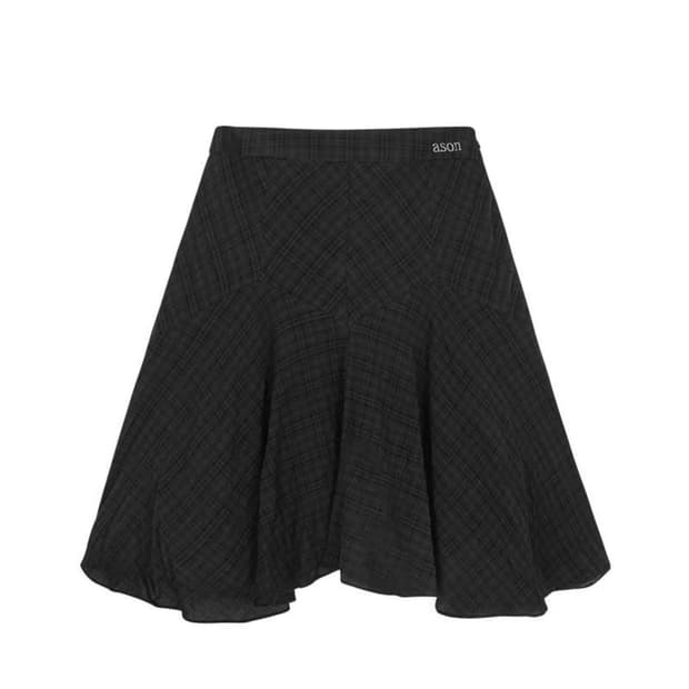 애즈온 런던체크 미디 스커트 