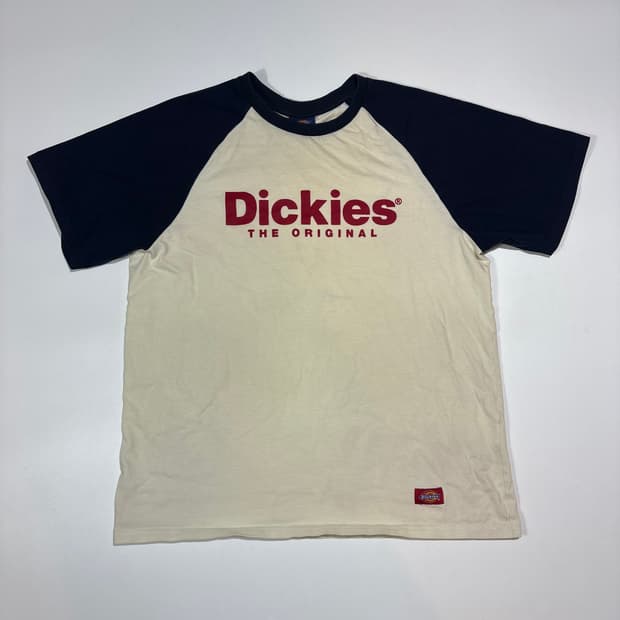 디키즈 배색 반팔 티셔츠