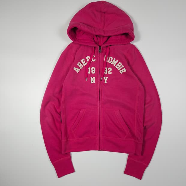 아베크롬비 핑크 후드집업 