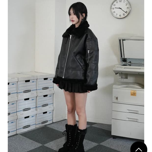 리마지 - Oversized leather jacket