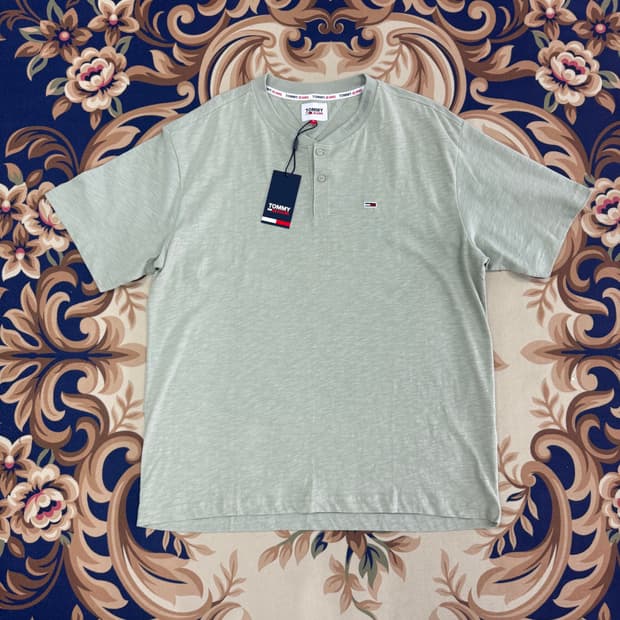 (XL)타미힐피거 Tommy hilfiger 헨리넥 반팔티셔츠