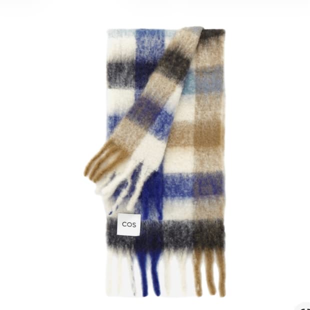 코스 오버사이즈 모헤어 블렌드 머플러