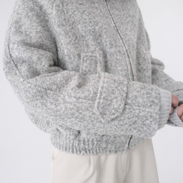 애프터먼데이 알파카 울 봄버 자켓