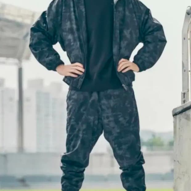 브룩스 카모 웜업 셋업 상의XL, 하의L