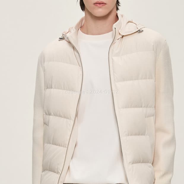 시스템옴므 니트 구스 패딩 105