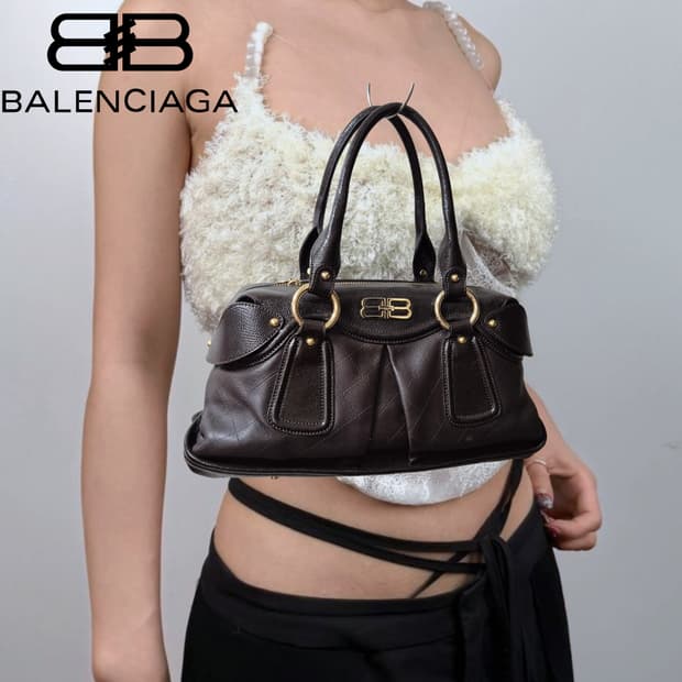 BALENCIAGA 00s minimal leather Bag