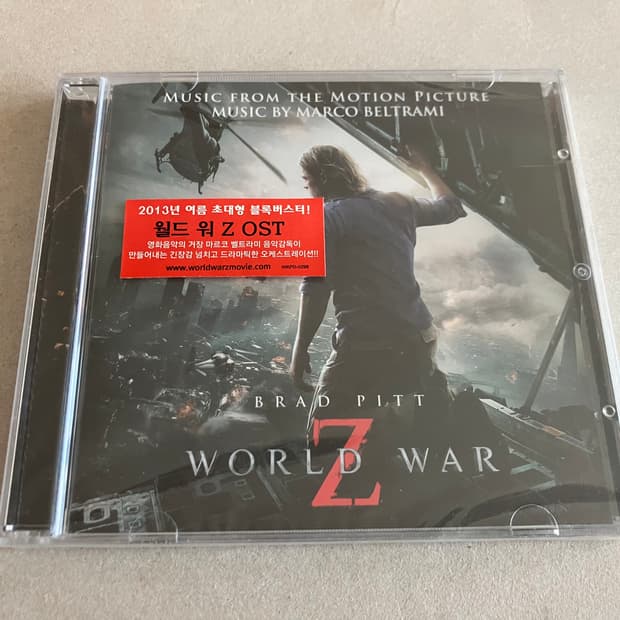 브래드피트 영화 월드워Z OST 영화음악 라이센스 미개봉 CD