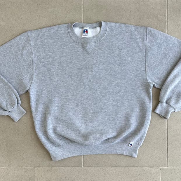 90s 빈티지 러셀 스웻셔츠 그레이 L USA