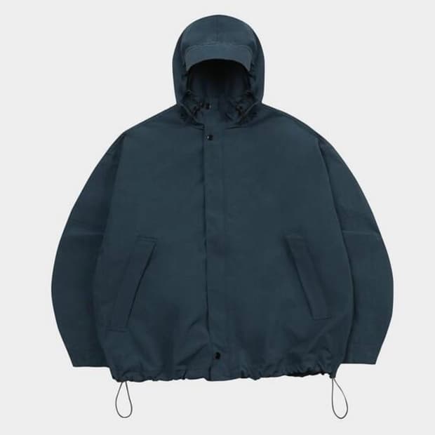 슬로우레코드하우스 윈드브레이커 자켓 청록 