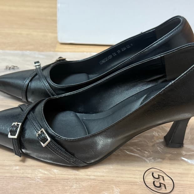 엘칸토 여성 스트랩 펌프스 7cm