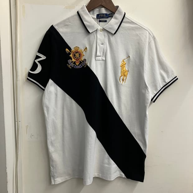 N293 폴로 빅포니 블랙와치 카라 반팔 pk