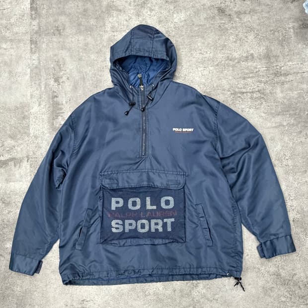 90s 폴로스포츠 스펠아웃 아노락 바람막이