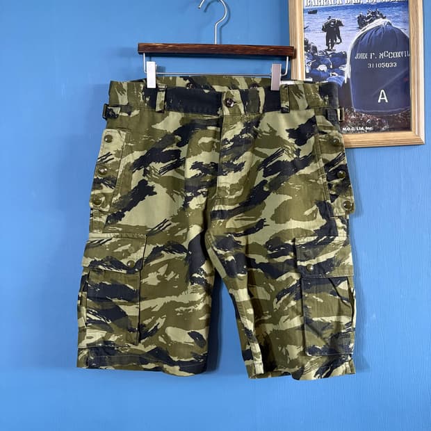The Real McCoy's Lizard Camo Cargo Short